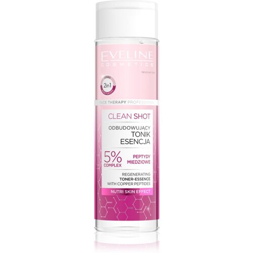 Eveline Cosmetics Clean Shot 5% Copper Peptide Complex revitalizacijski tonik 200 ml Slike