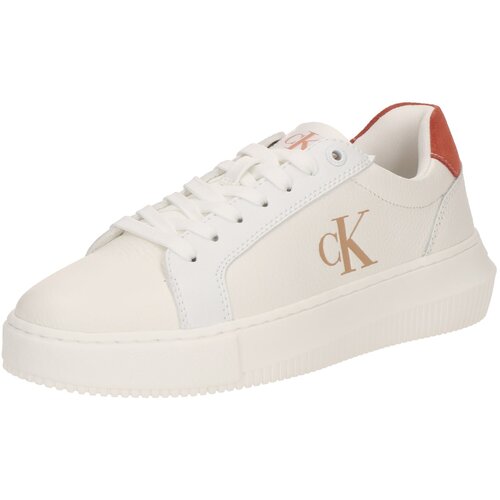 Calvin Klein Jeans Niske tenisice boja devine dlake (camel) / tamno narančasta / bijela Slike