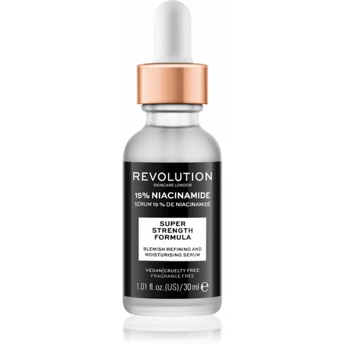 Revolution Niacinamide 15% vlažilni serum za problematično kožo, akne 30 ml