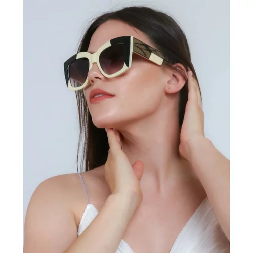 Fenzy modna sončna očala v dvobarvni kombinaciji, Art2175, črno-bele