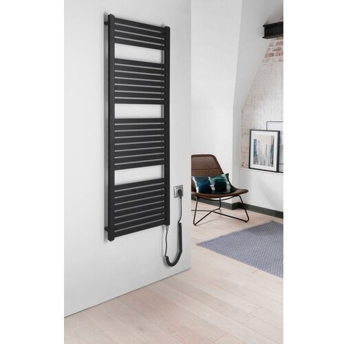Aqualine kupatilski električni radijator tondi-e 500W 133x45 cm mat crna Slike