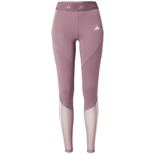 Adidas Športne hlače 'Hyperglam' mauve / bela