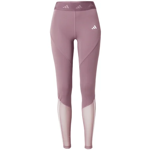 Adidas Sportske hlače 'Hyperglam' sivkasto ljubičasta (mauve) / bijela