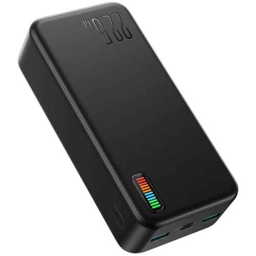 Joyroom - Power Bank Dazzling Series (JR-QP196) - 2xUSB- Type-C- Micro-USB- LED za provjeru baterije- 22.5W- 30000mAh - crna Cene
