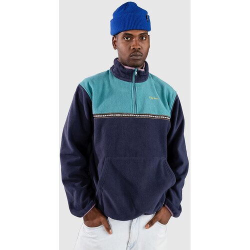 Rhythm Alder Pullover Over Half Zip Half-Zip Pulover iz flisa teal Cene