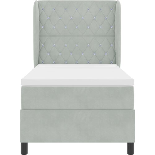 Box Spring Krevet s Madracem Svjetlosiva 100x200 cm Bar&amp;scaron;un Slike