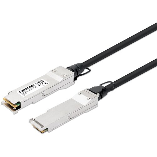 Intellinet 2m 40G QSFP+ Passive Direct Attach Copper Twinax Cable 30AWG MSA QSFP-H40G-CU2M compatible Cene