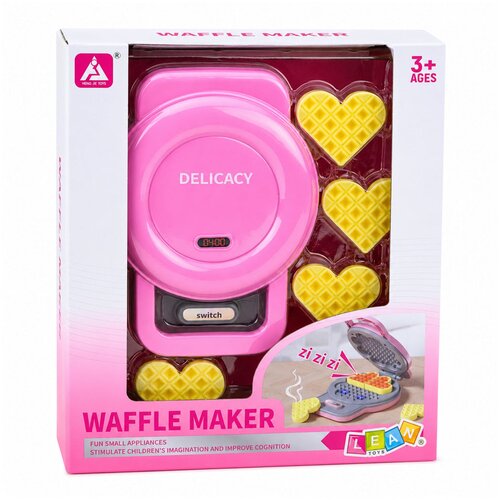  Waffle Maker for Kids - Waffles with Color Changing Lights and Sounds - Pink Slike
