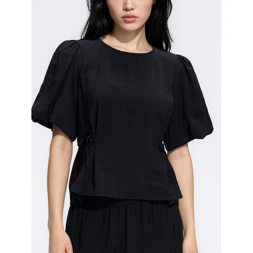 Reserved Bluza puf-rukava - crno Cene