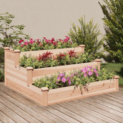 vidaXL Povišena vrtna gredica 120 x 120 x 56 cm od masivne jelovine Cijene