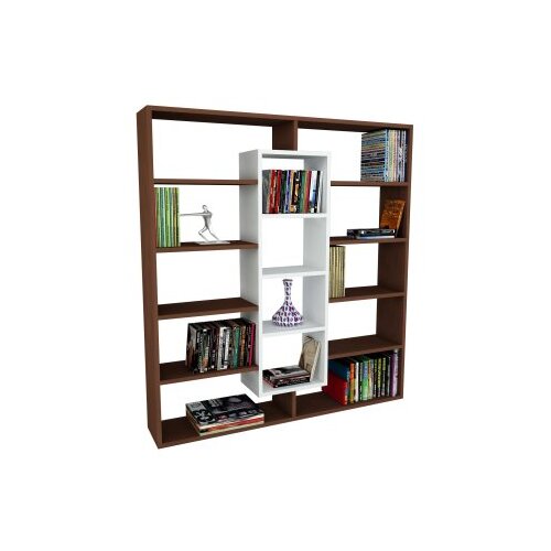 Hanah home polica za knjige ample wenge white Cene