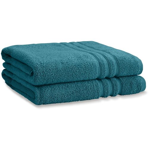 Catherine Lansfield Plavozeleni pamučni ručnici u setu 2 kom od frotira 90x140 cm Zero Twist – Cijene