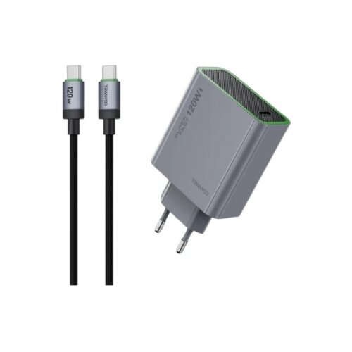 Tranyoo Kućni punjač T-EU8 120W Gan Suoer-Compatibile Charger +Type C kabl SIVI Cene