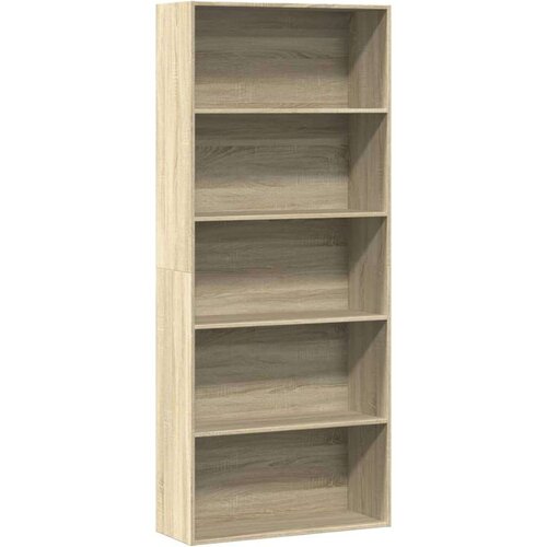 vidaXL Knjižna omara sonoma hrast 80x30x189 cm inženirski les Cene