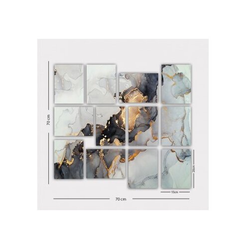 WALLXPERT 12MDF42YS Dekorativna slika, 12 dijelova, 20x15cm Cijene
