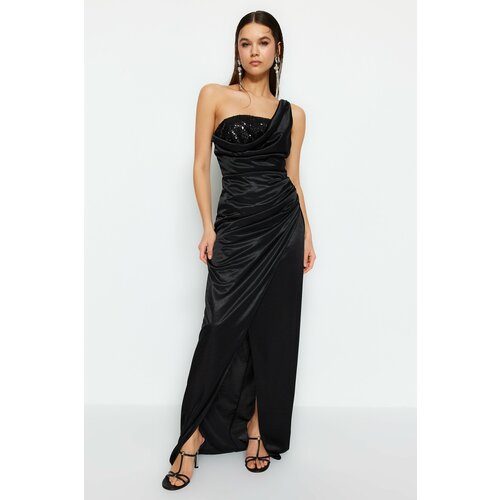 Trendyol Evening & Prom Dress - Black - Wrapover Cene