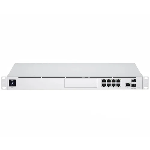 Ubiquiti 1U Rackmount 10Gbps UniFi Multi-Application System with 3.5” HDD Expansion and 8Port Switch