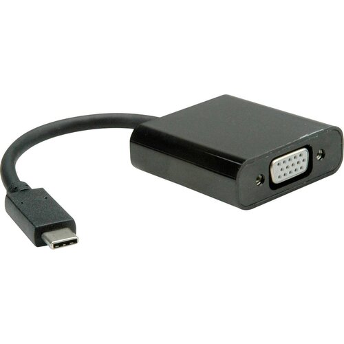  value 12.99.3203 adapterski kabel [1x moški konektor usb-c® - 1x ženski konektor vga] črna 0.10 m, (20417201) Cene