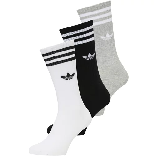 Adidas Nogavice 'SOLID CREW' pegasto siva / črna / bela