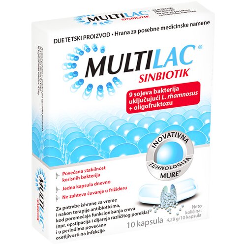 GENEXO MULTILAC probiotik synbiotik 10 kapsula Cene