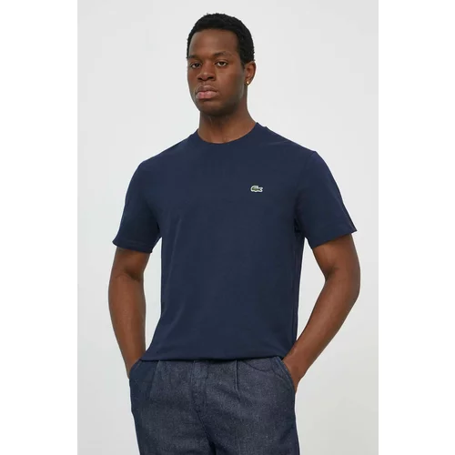 Lacoste Pamučna majica za muškarce, boja: tamno plava, bez uzorka