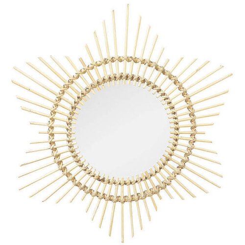 Kayoom STENSKO OGLEDALO, 70/70/2 cm les, steklo, leseni material Slike