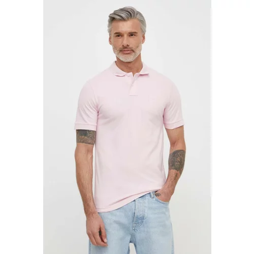 BOSS Orange Polo majica za muškarce, boja: ružičasta, bez uzorka