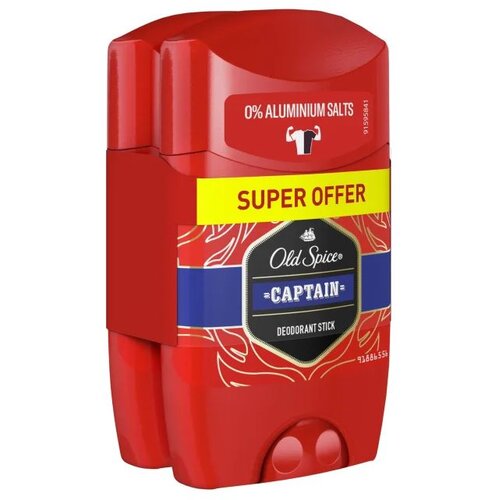 Old Spice Captain Deodorant Stick 2x50 ml Slike