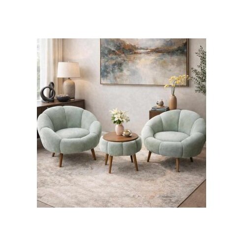 Atelier Del Sofa fotelje i klub stočić lida wellsoft green Cene