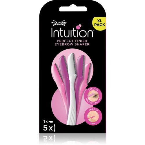 Wilkinson Sword Intuition Perfect Finish Eyebrow Shaper britev za obrvi 5 kos Slike