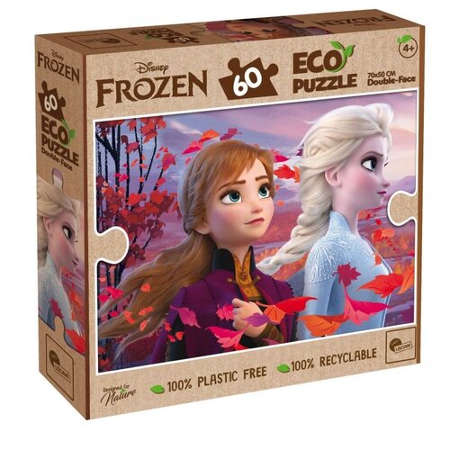 Lisciani Frozen 2 u 1, ekološka slagalica od 60 dijelova i bojanka 70x50 cm - Lisciani Cene