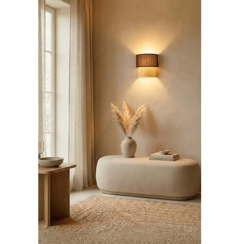 Brilagi led zidna svetiljka boho eco 1xE27/10W/230V smeđa/krem Slike