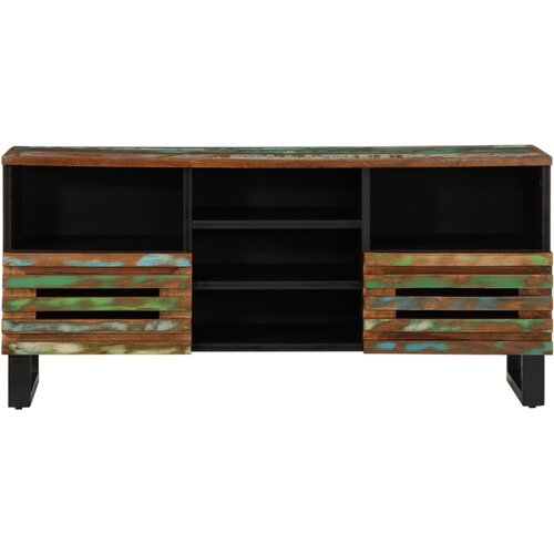 Maison Chic TV omarica - TV stojalo - Televizijska omarica 100x34x46 cm trden akacijev les, (21699275) Slike