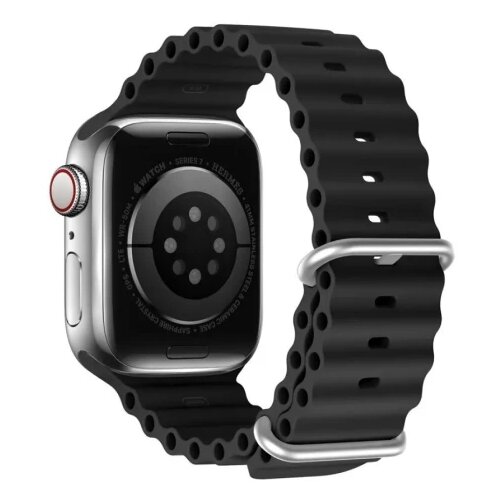 Dux ducis Ocean Wave - sport silicone strap for Apple Watch 38/40/41mm black Cijene