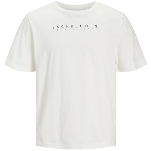 Jack & Jones Majica 'SETRA' črna / bela