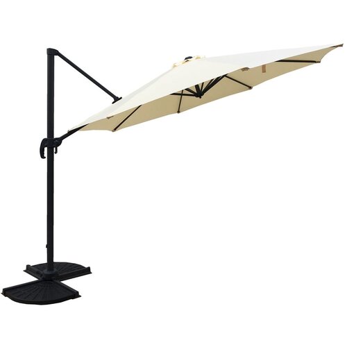 Garden Pleasure Kremno bel senčnik 300x300 cm Deluxe – Cene