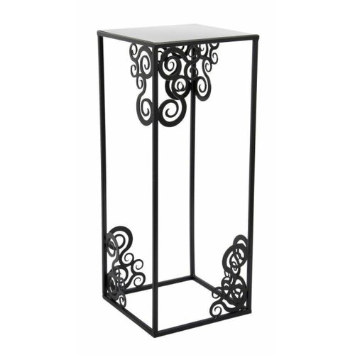  Stalak za cveće 60x24 cm, elegantne crne boje Slike