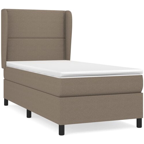 VidaXL Box spring postelja z vzmetnico taupe 80x200 cm blago, (20894786) Slike