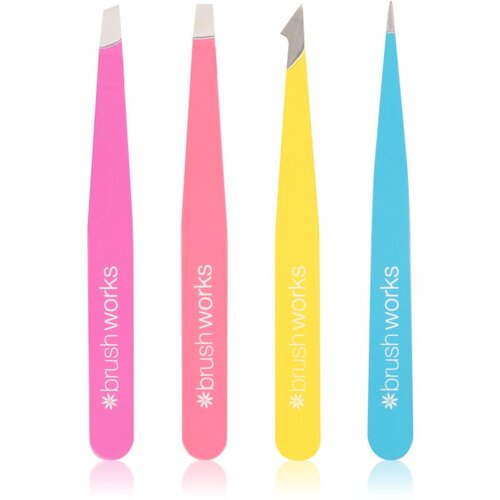 Brushworks Tweezer Set Neon set pincet Cene