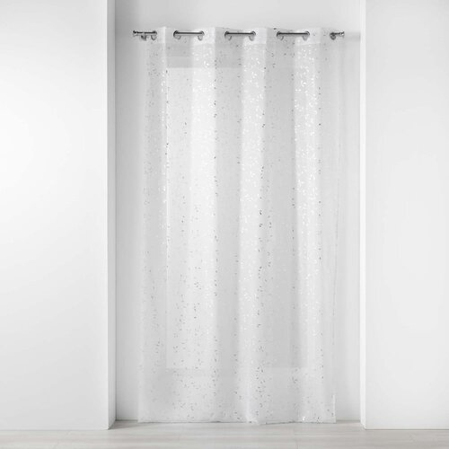 Douceur d int&amp;eacute;rieur Bela/v srebrni barvi prosojna zavesa iz tančice 140x240 cm Floressia &amp;ndash; Slike