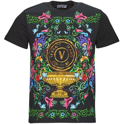 Versace Jeans Couture Majice s kratkimi rokavi GAH6SG Črna Slike