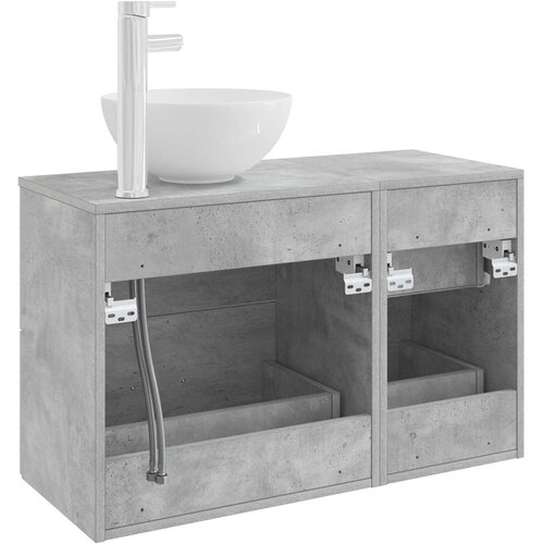  Set namje&amp;scaron;taja za kupaonicu 2 kom. Betonska siva 49,5 x 41 x 80 cm Slike