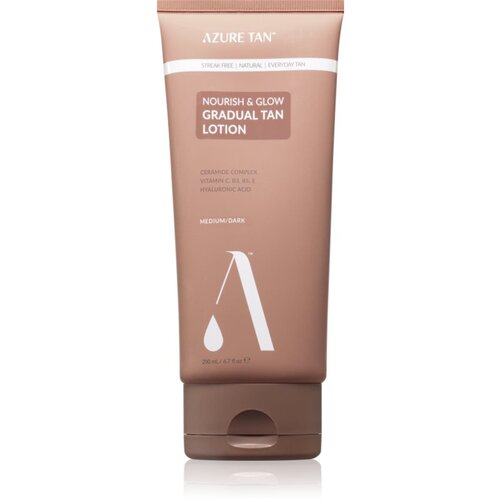 Azure Tan Nourish & Glow samoporjavitvena krema za telo odtenek Medium/Dark 200 ml Cene