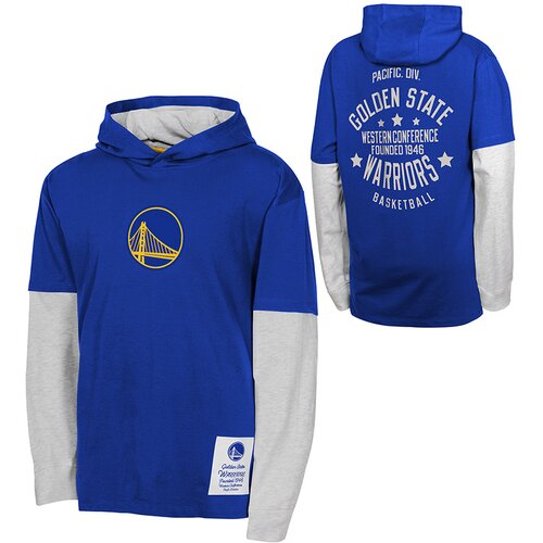 Drugo Golden State Warriors Small Ball Cotton Faux LS otroška majica s kapuco Cene