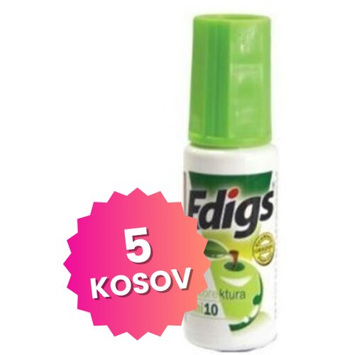 Edigs Korekturna tekočina 10 ml, 5 kosov Slike