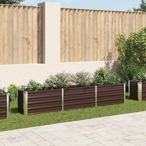 Furnova Visoka greda pocinkano jeklo 240x40x45 cm rjava, (21920367) Slike