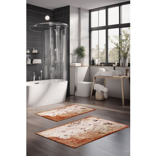  CT-5018 multicolor bathmat set (2 pieces) Cene