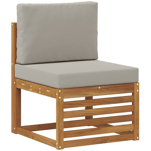  Set vanjskih sofa 6 kom. Prirodna i svjetlosiva Slike