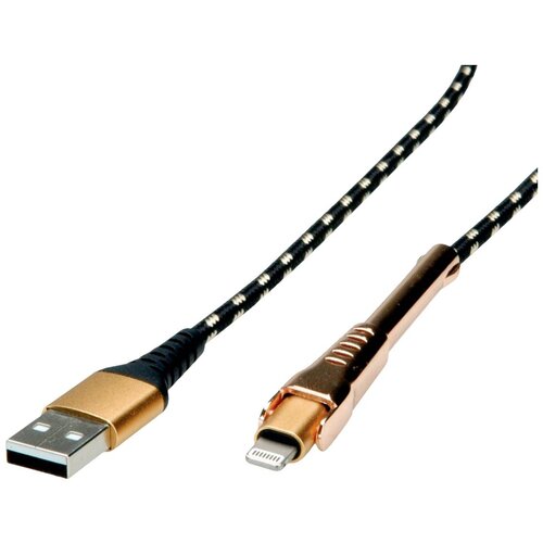 Roline GOLD USB 2.0 sinhronizacijski in polnilni kabel s priključkom Lightning, s pametnim telefonom St USB kabel USB 2.0 USB-A vtič, Apple Lig, (20432839) Cene