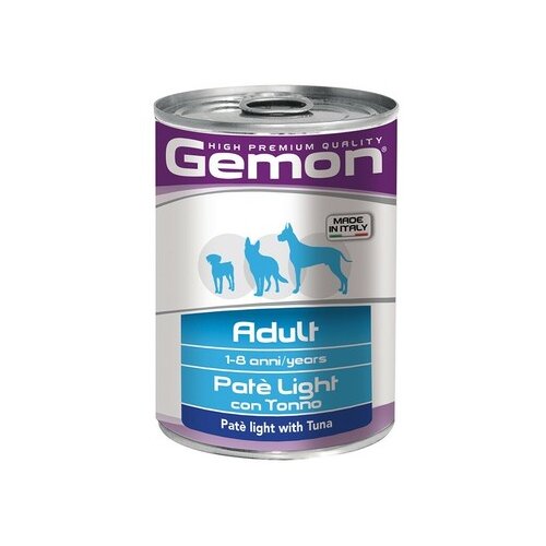 Gemon light hrana za pse, tunjevina, pašteta, adult, 400g Slike